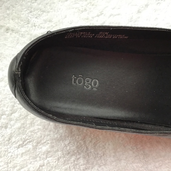 Women's Black Leather Loafers - Picture 5 of 6